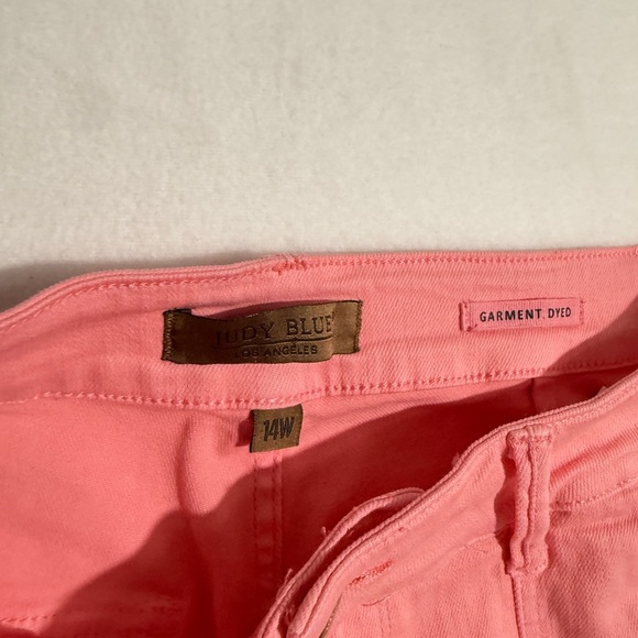 Judy Blue Size 14 Pink Straight Leg Cargo Jeans - Picture 5 of 5